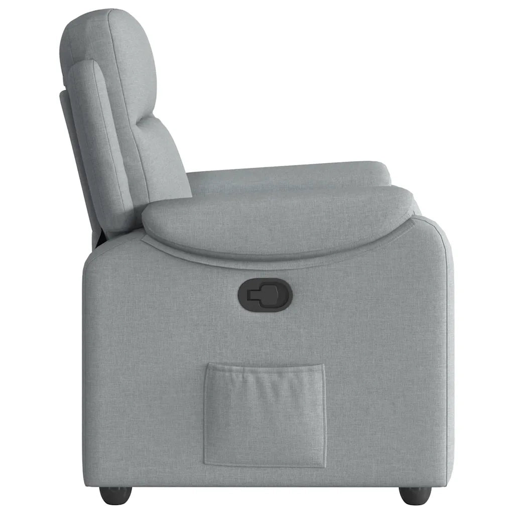 Poltrona Reclinabile in Tessuto Grigio Chiaro 4015680