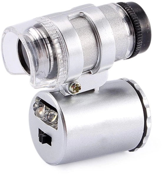 Microscopio 60X con Luce UV LED - Verglassatore per Gioielli - Microscopio Manuale - Ispezione di Pietre Preziose - Progettazione Sostenibile - Prestazioni Stabilizzate