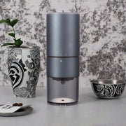 Molitore elettrico per caffè, macinatore di chicchi di caffè, macinatore di caffè automatico a volume (blu)