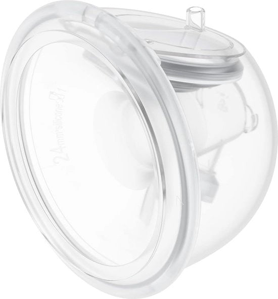 Collezione di contenitori per la raccolta del latte per biberon portatile - Accessori di ricambio per 180 ml - Doppia chiusura 24 mm Flangia