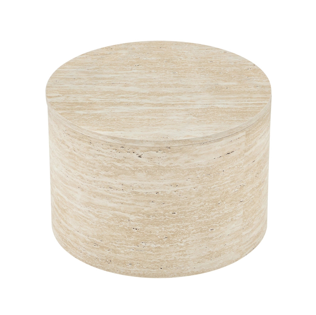 Set di tavolini da caffè con design impilabile in MDF naturale