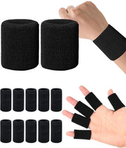 Bracciali assorbenti sudore - Bracciale assorbente sudore - Bracciali per protezione dita - Bracciali sportivi all'aperto - Materiale respirabile
