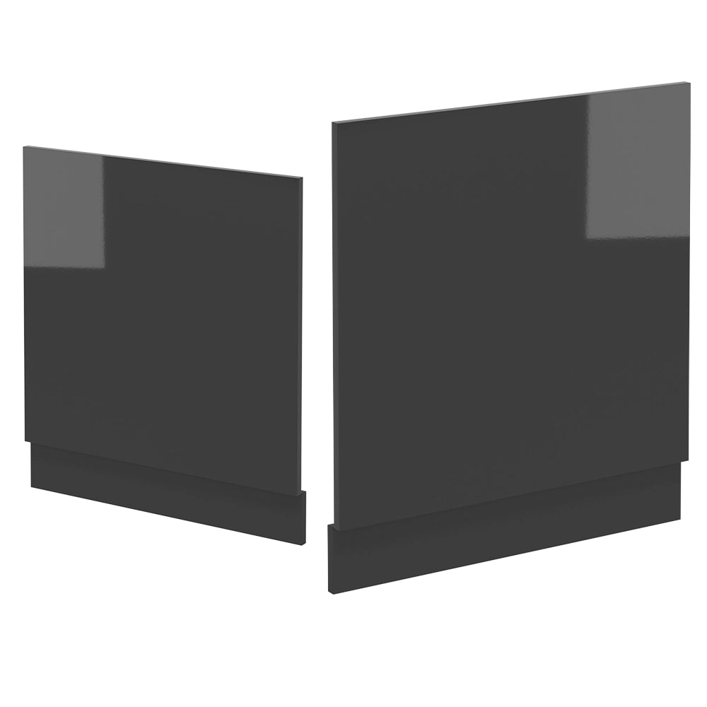 Pannello frontale R-Line Antracite lucido/Antracite 60 cm senza piano di lavoro Vicco