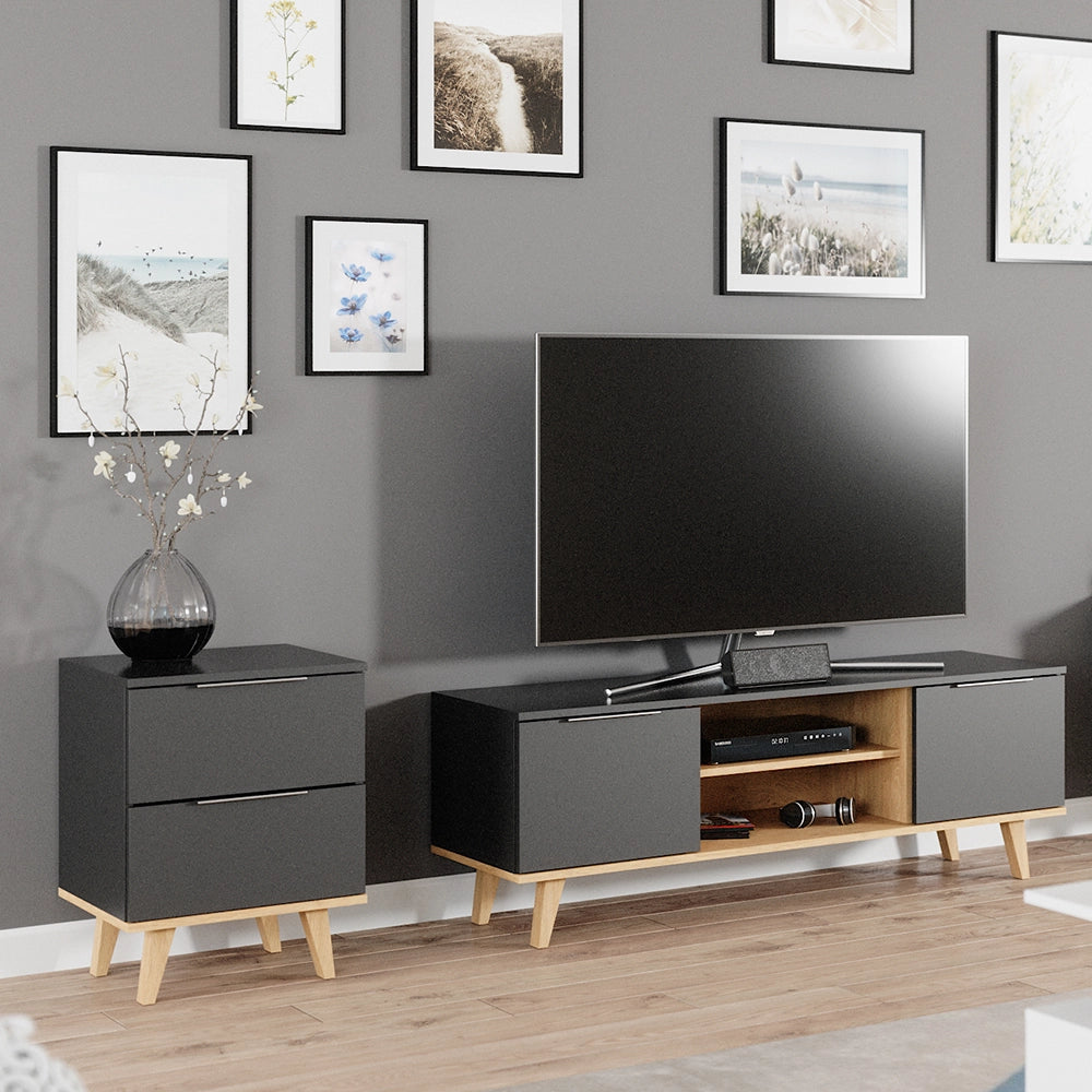 Vicco Cassettiera per camera da letto Antracite 40 x 60.6 cm