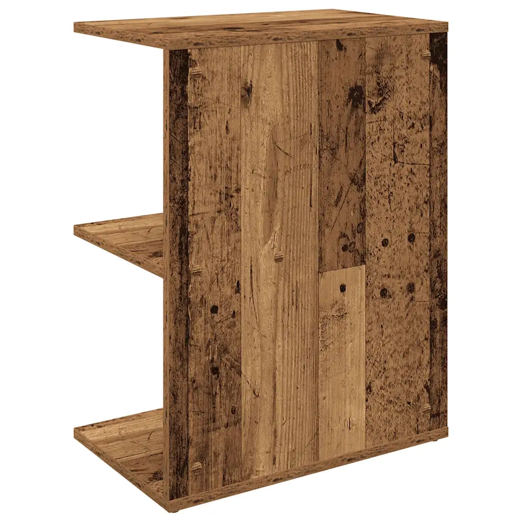 Comodini 2 pz-Set di 2 Tavolino da notte Legno Antico 46,5x29x61 cm in Legno Multistrato