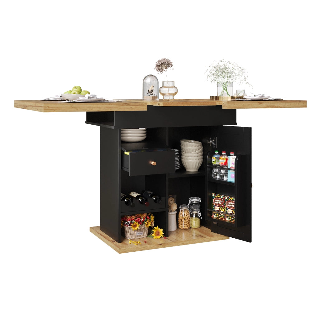 Tavolo da Pranzo Allungabile Pieghevole Salvaspazio ¨C MINIMAL ¨C 110-140x80 cm, 4-6 Persone