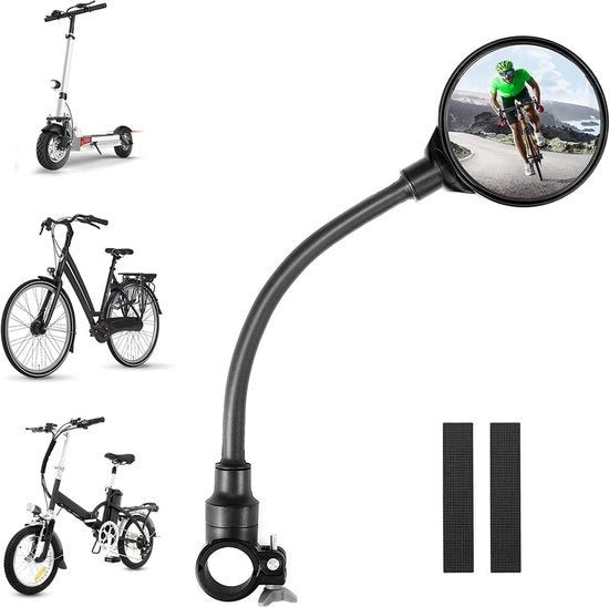 Specchio per bicicletta - Specchio per bicicletta da installare sul manubrio - Bicicletta - Duraturo - Qualità premium