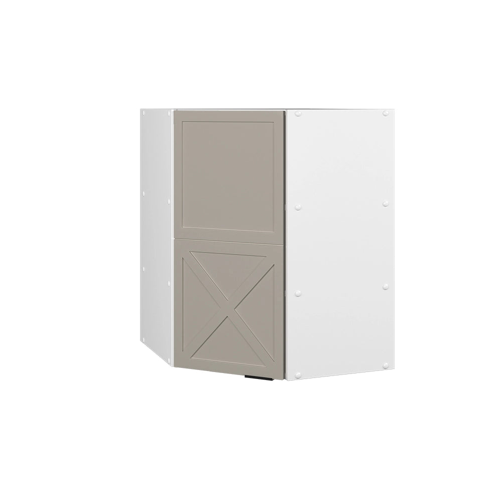 Mobile angolare da cucina Fame-Line GrigioBeige/Bianco 57 cm Vicco