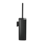 Scopino WC con ciuffo in setole da muro in ottone, acciaio inox e Cromall 3233-03 Gedy serie OUTLINE Nero Opaco