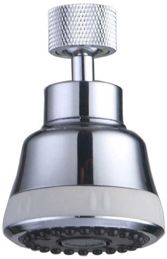 Kit di sostituzione maniglia cucina a 4 impostazioni di getto, estensore di maniglia cucina girevole 360°, gettatore di acqua antiscale (diamante, argento)