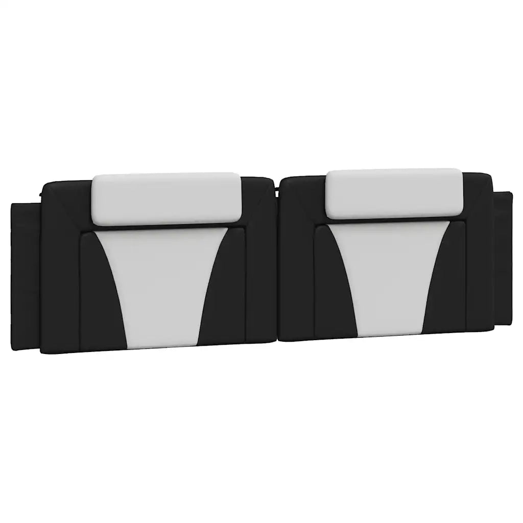 Giroletto Viana senza Materasso Nero e Bianco 180x200 cm in Similpelle 3208115