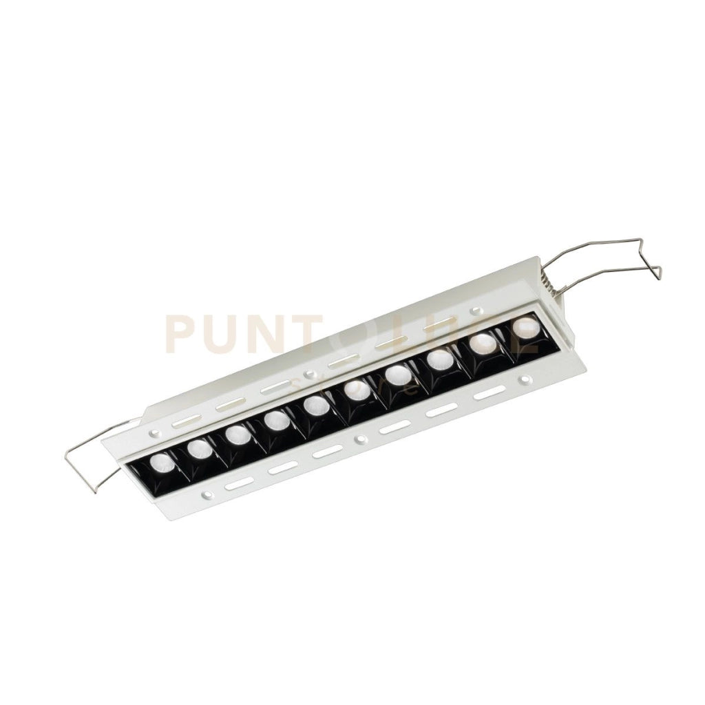 GFA1131C- FARETTO AD INCASSO 10 LUCI A SCOMPARSA A LED 3000K 1600LM 20W BIANCO