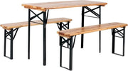 Set di giardino in legno per balcone da 5 pezzi