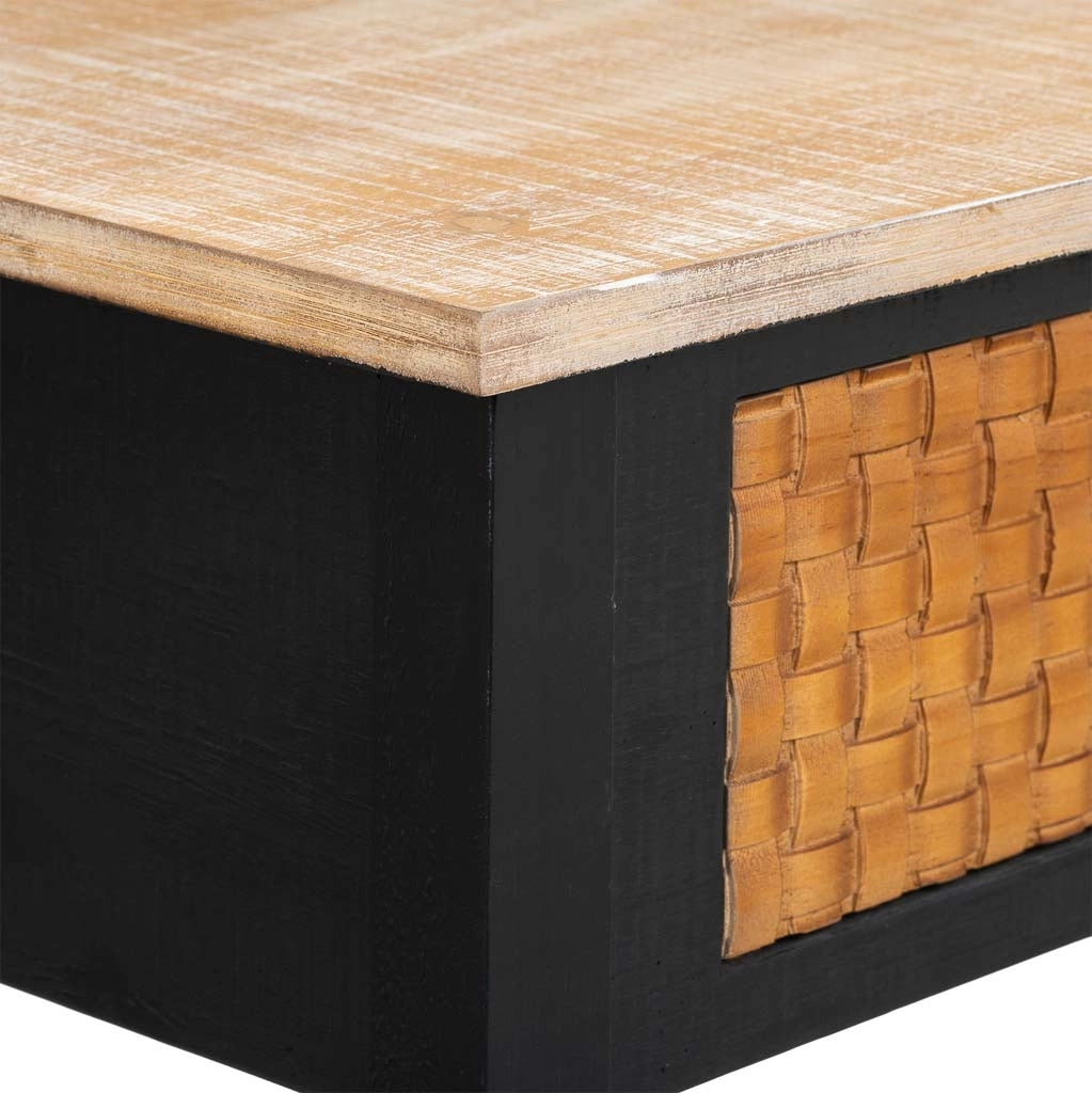Mobile da ingresso in legno con 1 cassetto e 1 ripiano 80x38x82