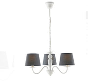 Lampadario Favola Bianco 3Xe14 56X30Cm - Fan Europe