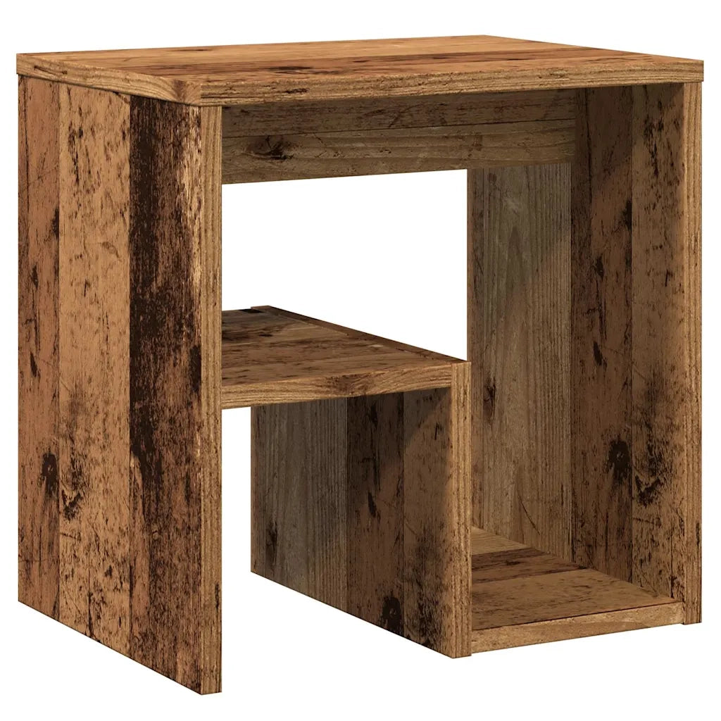 Comodino-Tavolino da notte Legno Vecchio 40x30x40 cm in Truciolato 904404