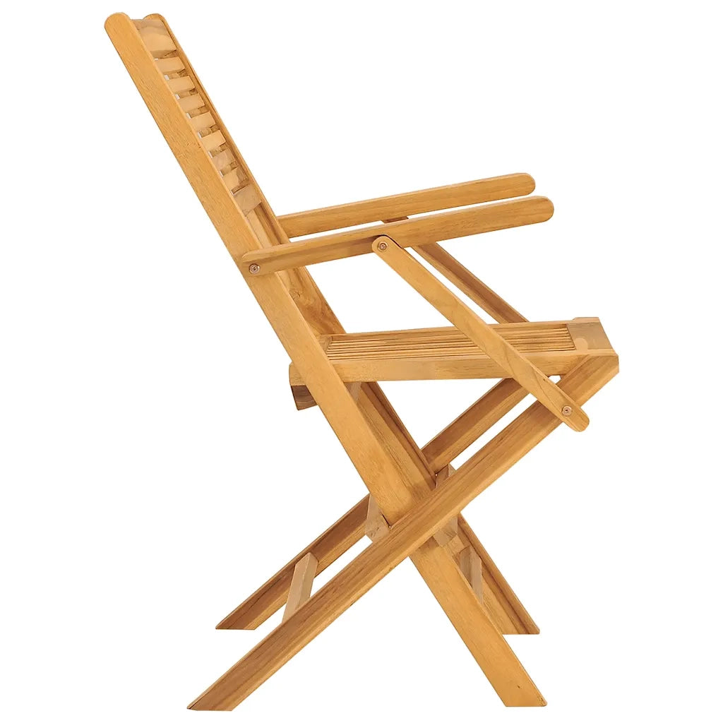 Sedie da Giardino Pieghevoli 2pz 55x62x90cm Legno Massello Teak 362762