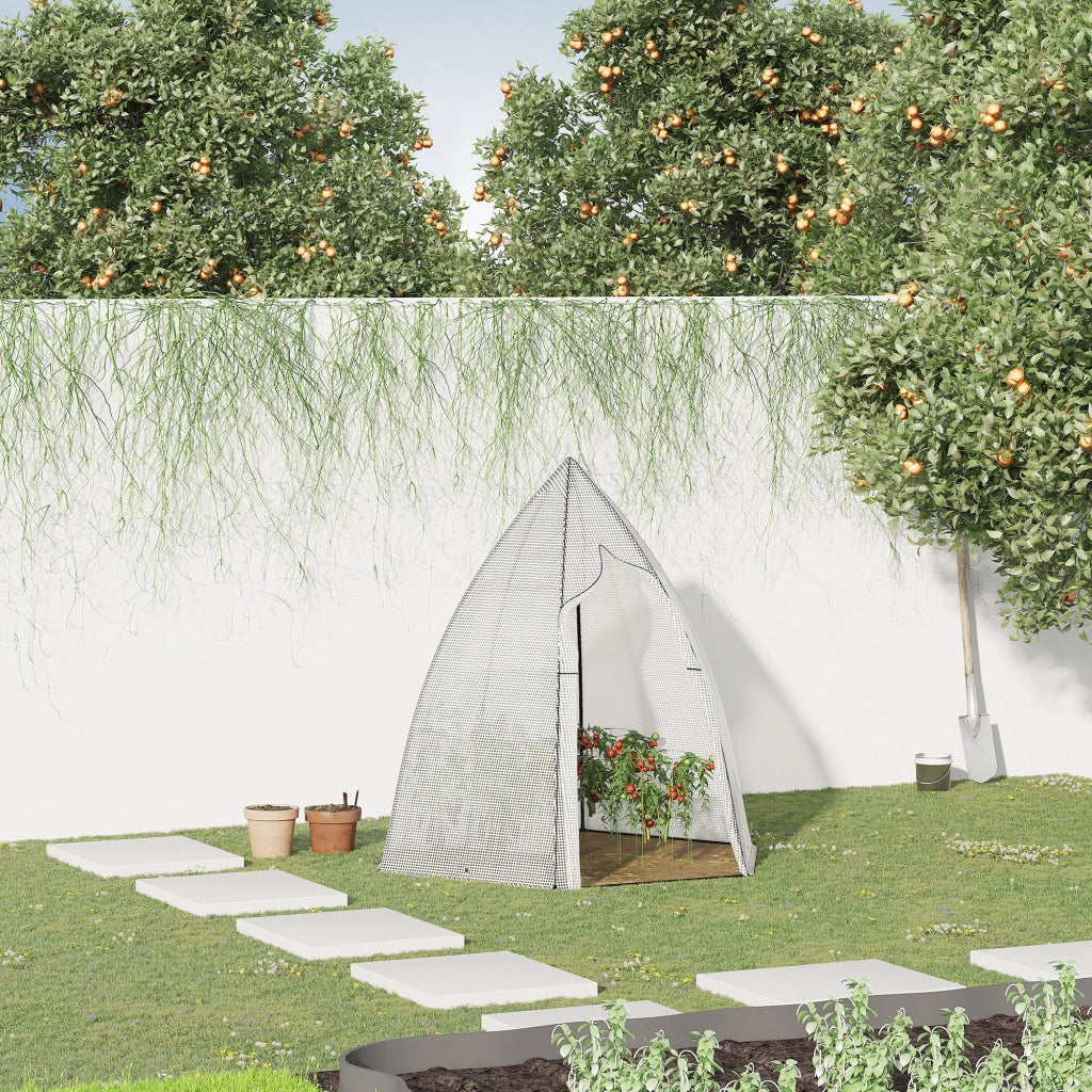 Tunnel Serra Mini per Piante ¨C zephmum ¨C Bianco 160x140x180 cm