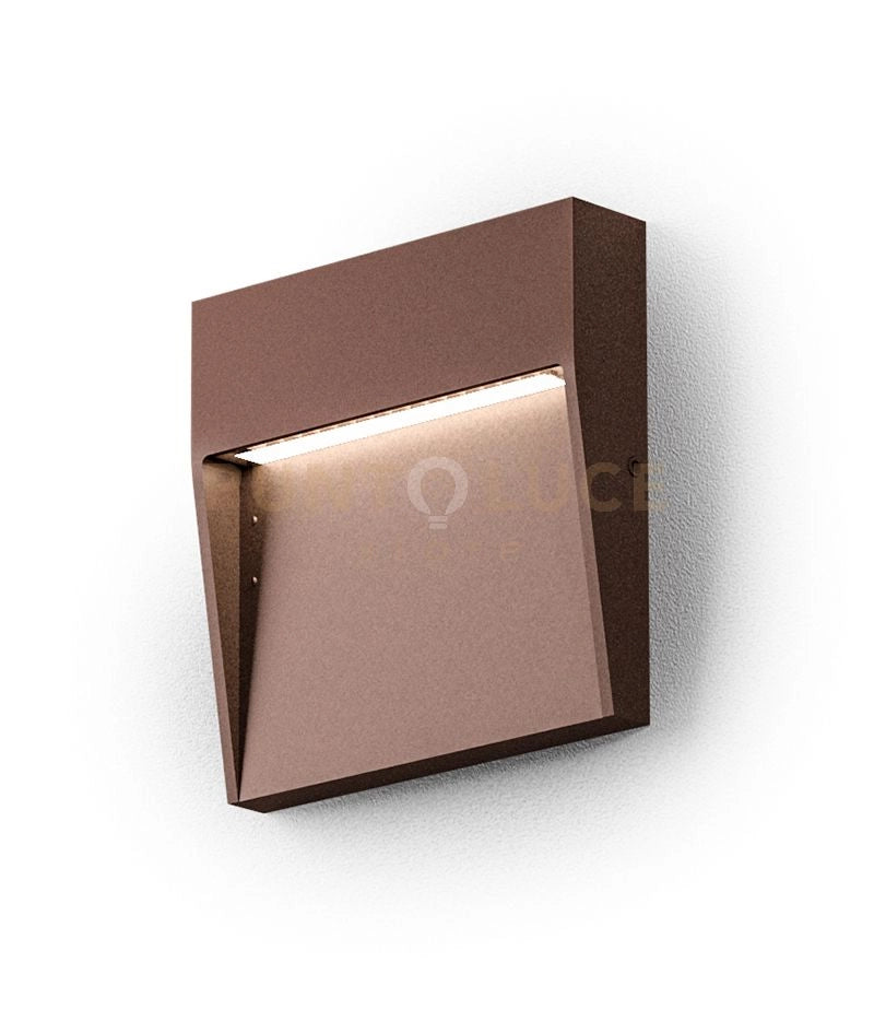 GES982C- SEGNAPASSI RUGGINE A LED 3000K 90LM 3W IP65 10,5CM