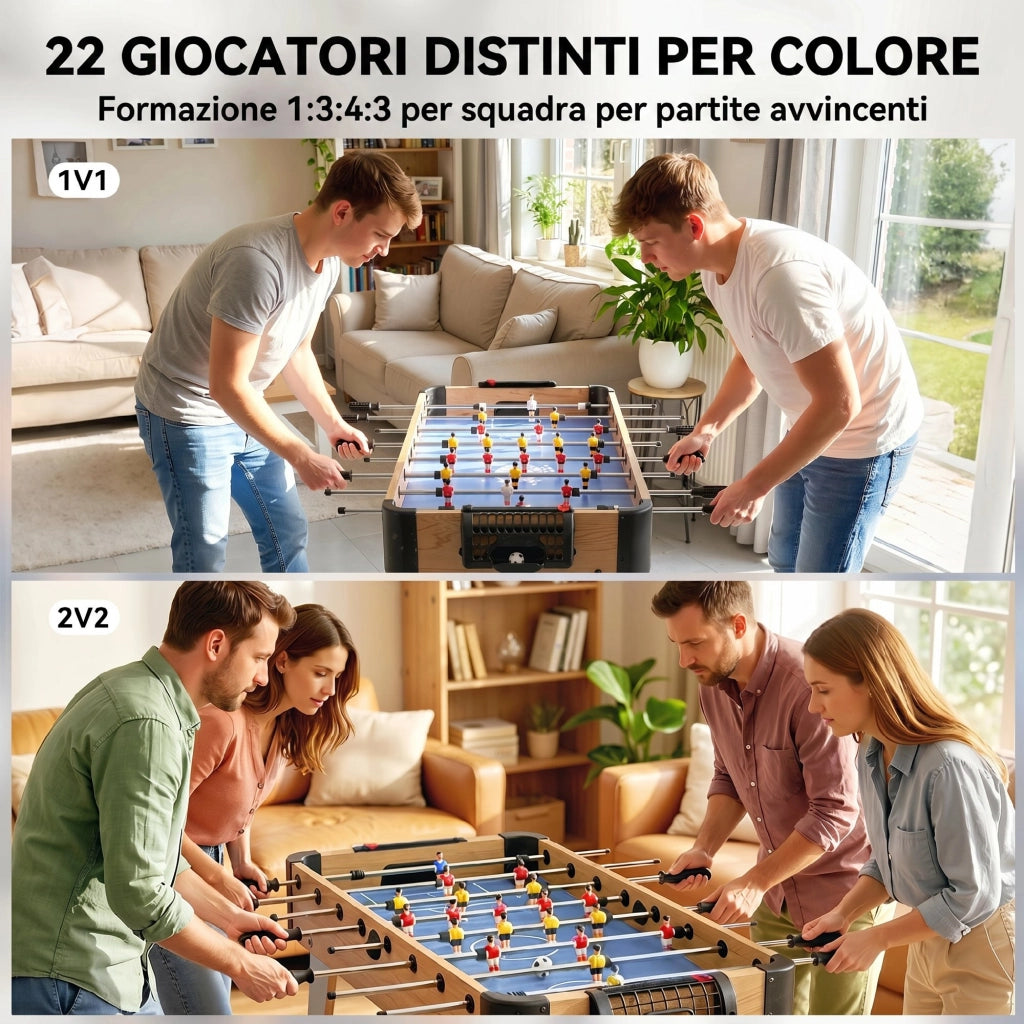 Tavolo da calcio balilla ¨C zephmum ¨C viola, 89 cm