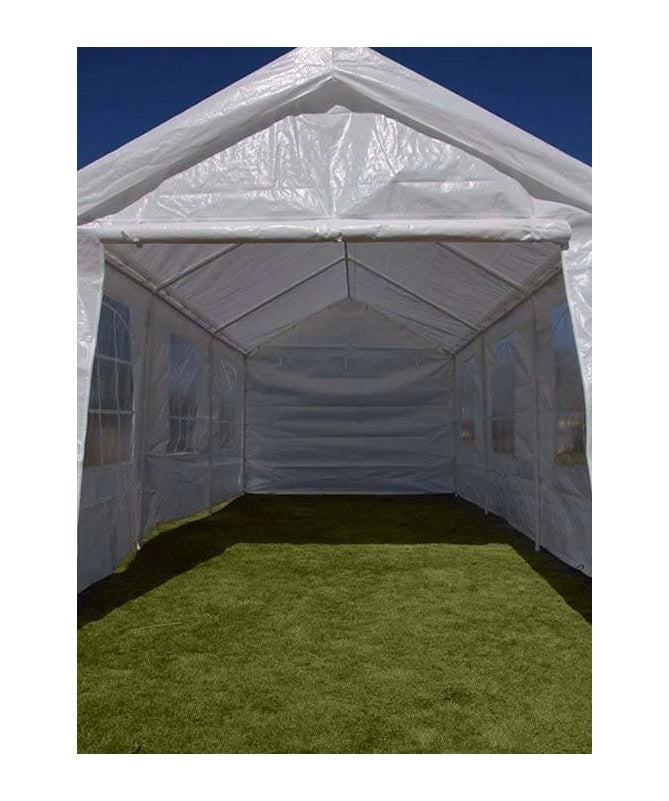 GAZEBO PER AUTO 4X8M IN FERRO TUBOL. 38/38/38X0,8