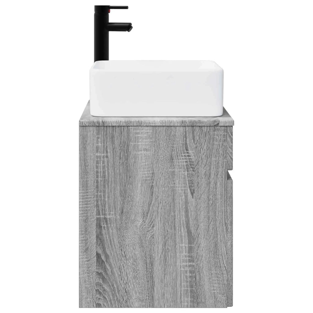 Mobile lavabo da parete Sonoma grigio 49 x 41 x 63 cm 890568