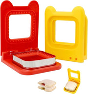 Taglieri per panini in acciaio inossidabile con sacchetti in plastica per pane baguette biscotti bento rosso giallo