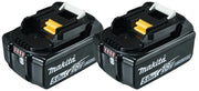 Makita 197288‑2 – Set 2 Batterie Li‑Ion 18 V 5.0 Ah BL1850B Indicatore di Carica