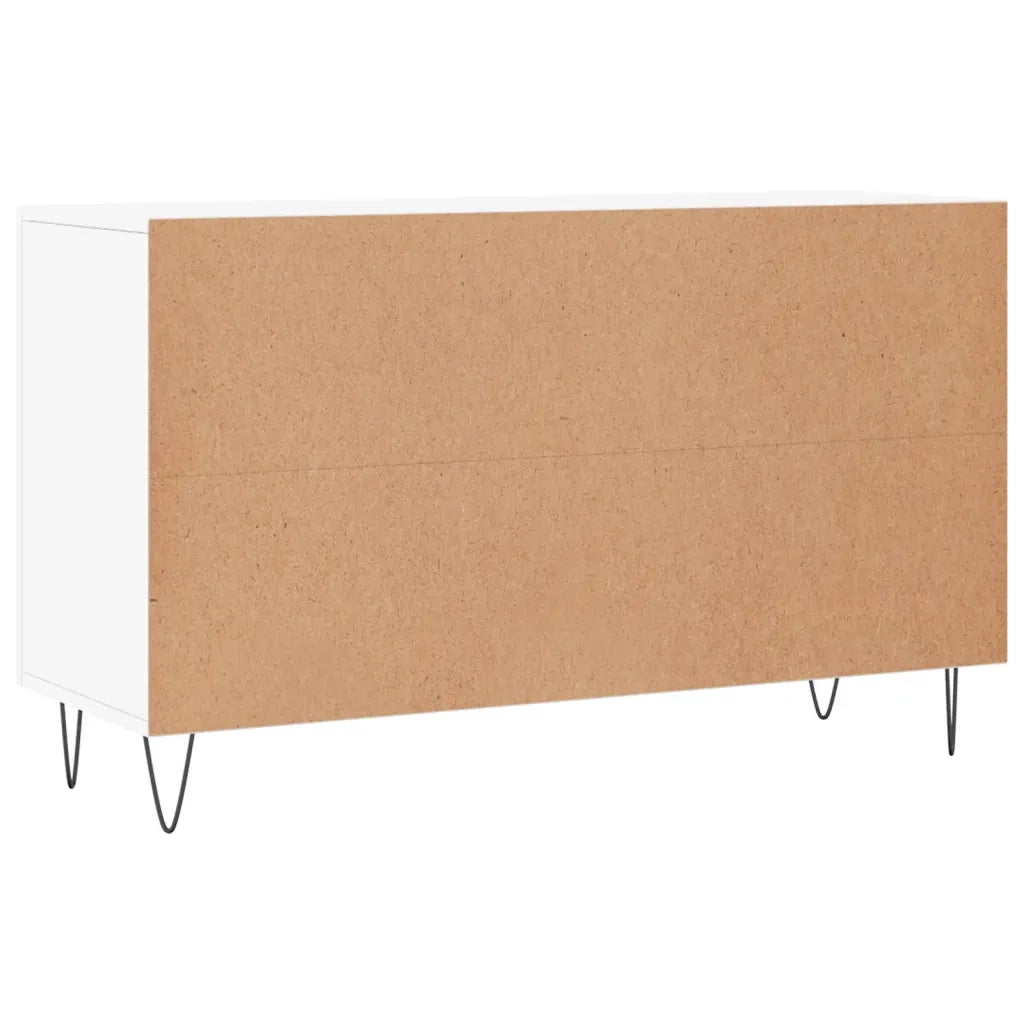 Credenza | Madia | Buffet da pranzo | Armadio da pranzo Bianca 100x36x60 cm in Legno Multistrato