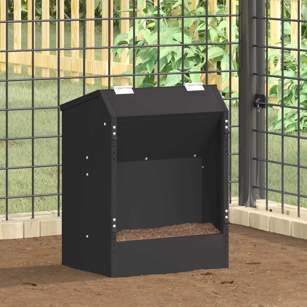 Mangiatore per conigli Nero 64.5 x 25.5 x 45.5 cm