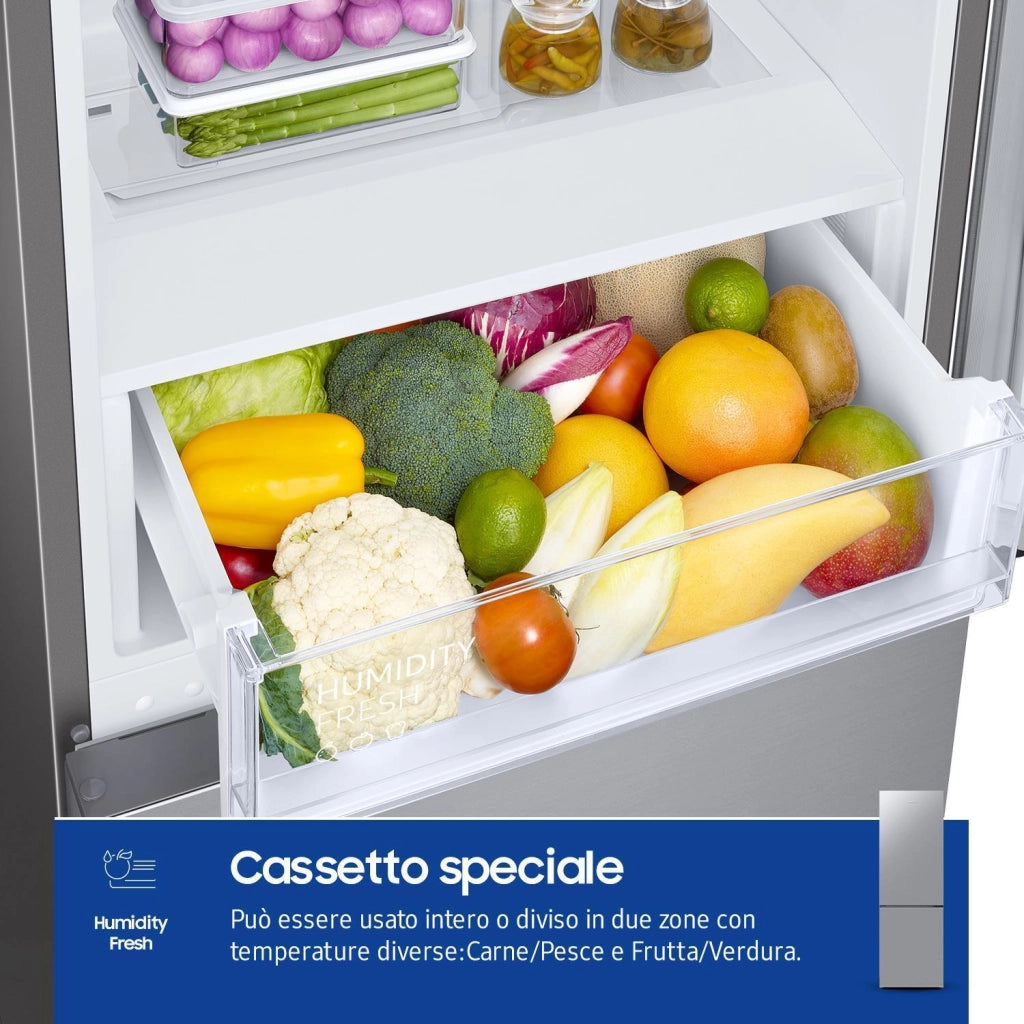 Samsung RB33B610ESA-EF Frigorifero Combinato libera installazione 344 Litri Classe E Inox All Around Cooling