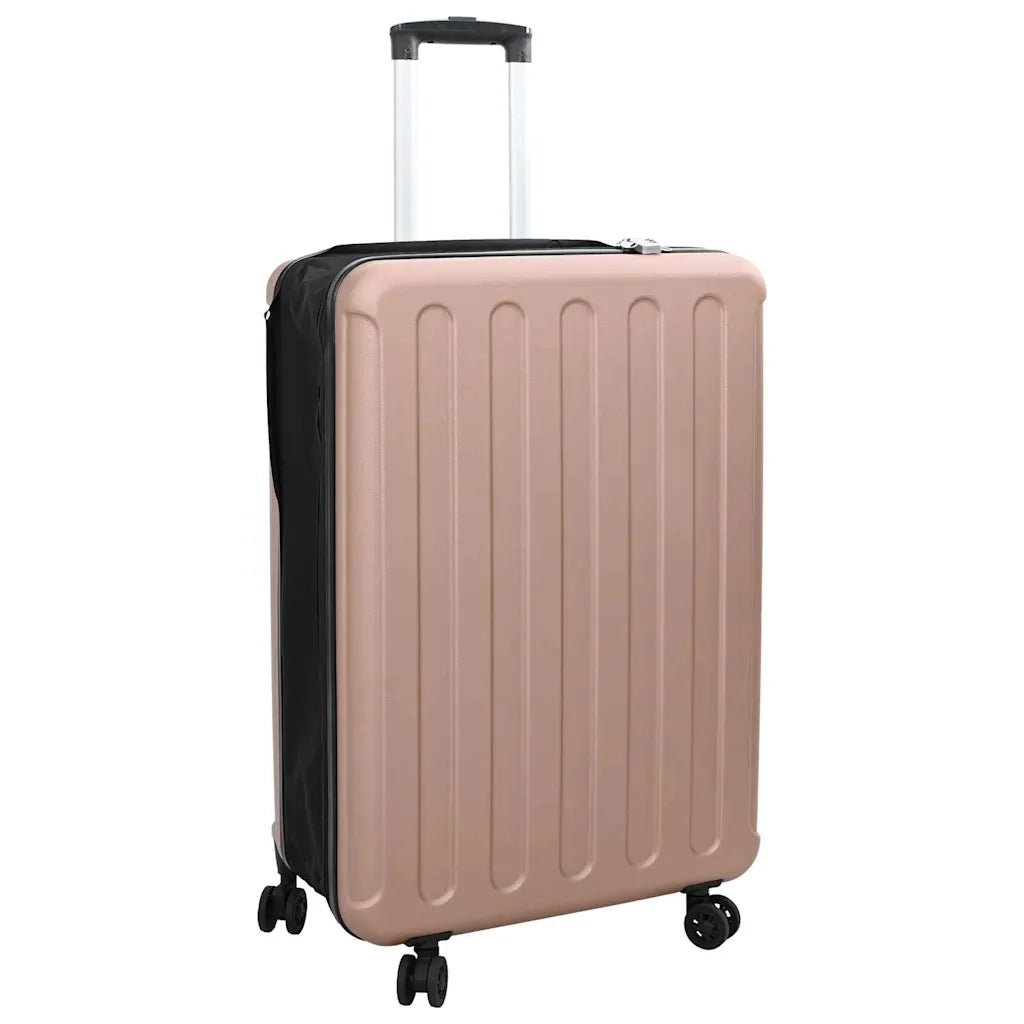 Valigia con blocco oro rosa 50 x 30 x 76 cm Plastica ABS CFW8795382