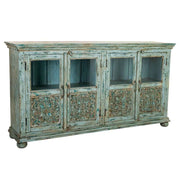 Credenza in legno blu 170x40x90