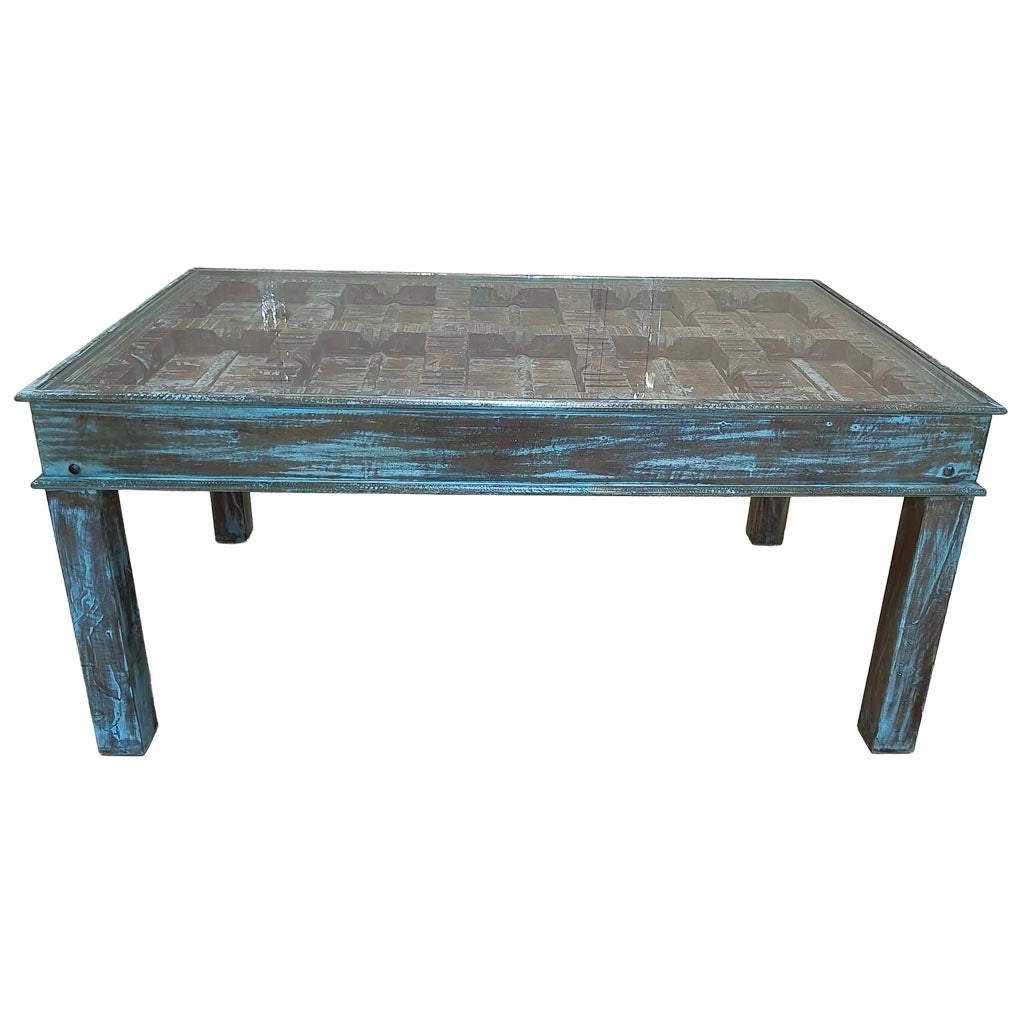 Tavolo in legno fatto a mano 170x107x76h cm