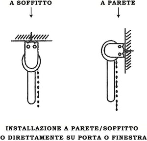 Tenda a Rullo Avvolgibile Porta Finestra Casa Ufficio Parete Soffitto Marrone 120x180 cm