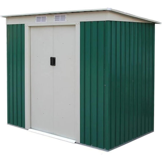 CASETTA BOX PORTA ATTREZZI GIARDINO PORTE SCORREVOLI 201×121×176cm YOUR SELF