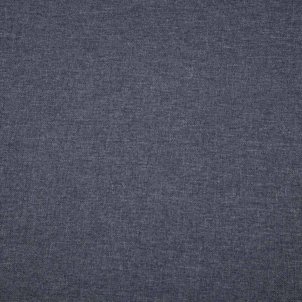Divano a 3 Posti Imbottito in Stoffa 172x70x82cm Grigio Scuro
