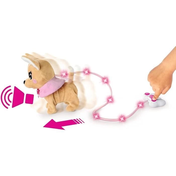 Peluche Chi Chi Love Loomy Chihuahua - 20 cm - Peluche filoguidato - Batterie incluse
