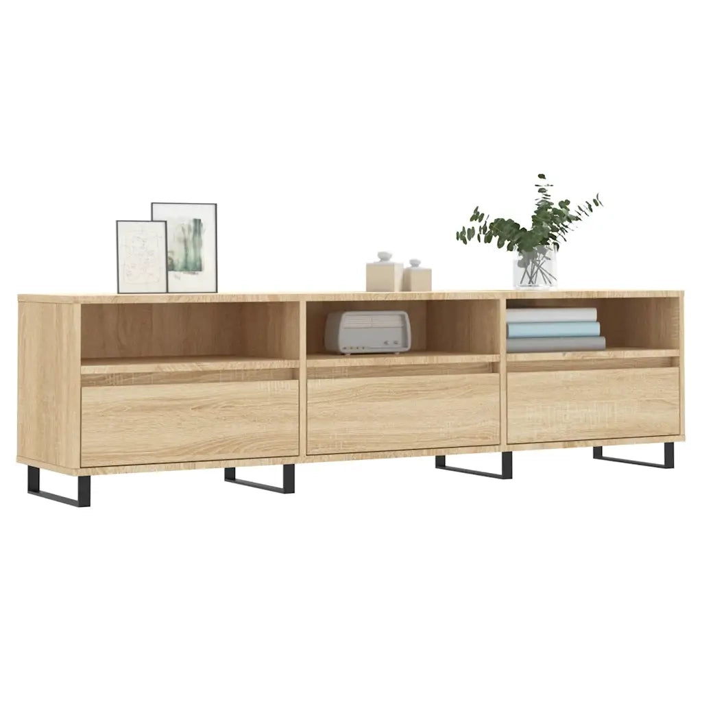 Mobile Porta TV-Mobile per TV-Credenza TV Rovere Sonoma 150x30x44,5 cm Legno Multistrato 541869