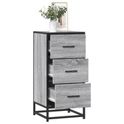 Credenza-Buffet-Armadio da cucina Grigio Sonoma 35,5x35x76 cm in Truciolato e Metallo 653636