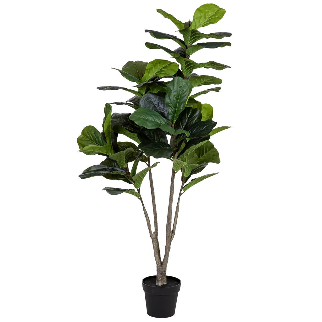 Ficus liata artificiale decorativo verde con 66 foglie verde 89x89x150
