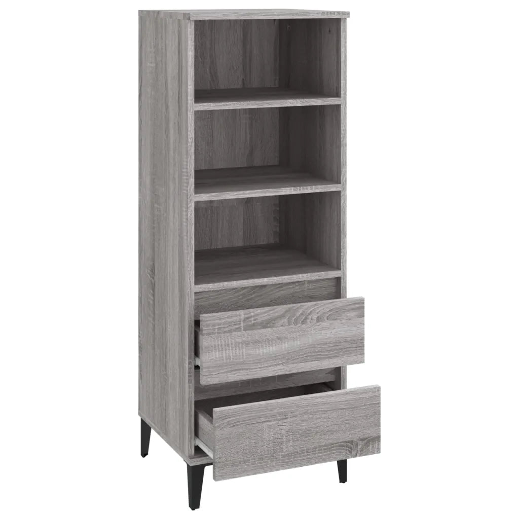 Credenza Grigio Sonoma 40x36x110 cm in Legno Multistrato 821250