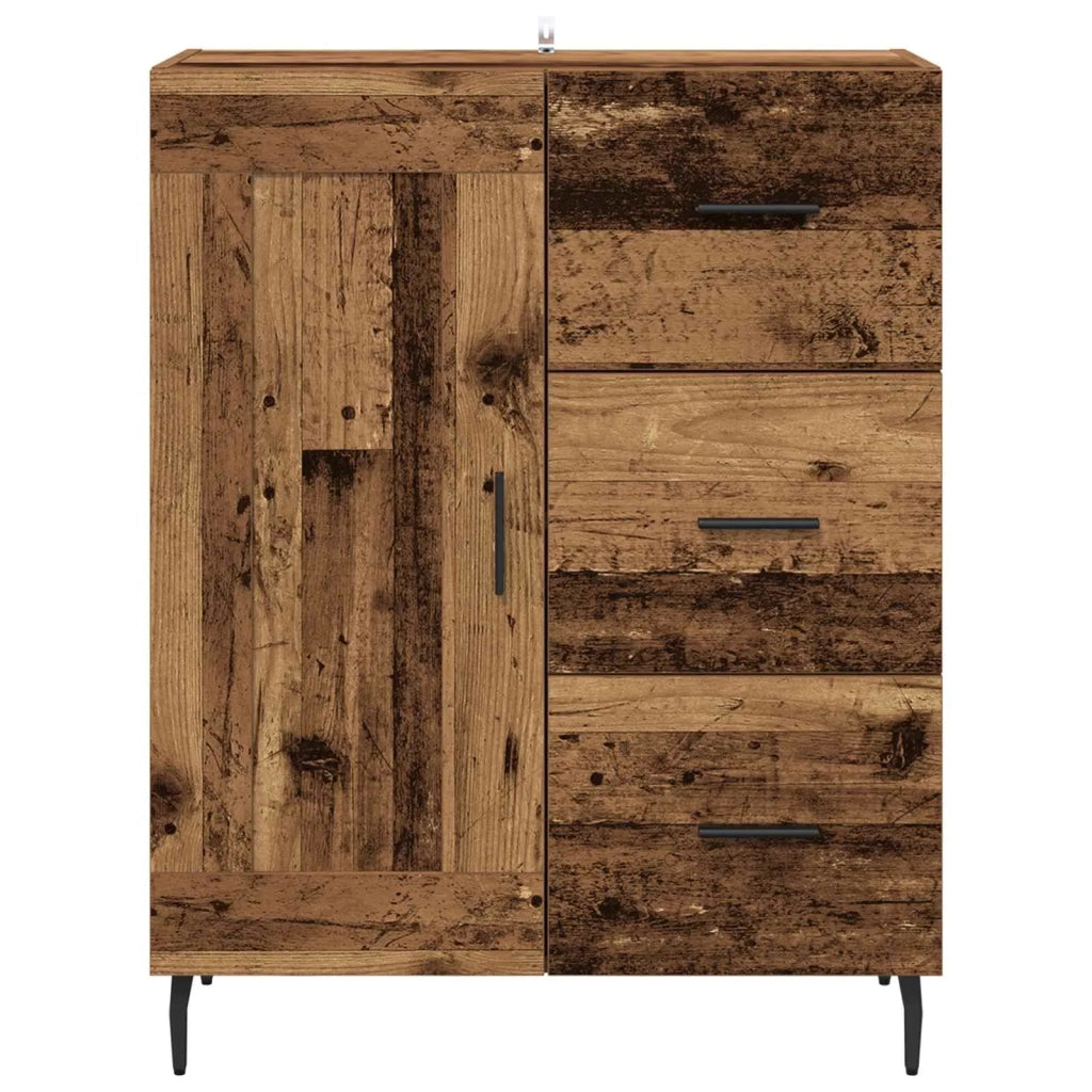 Credenza con cassetto Legno vecchio 69,5 x 34 x 90 cm