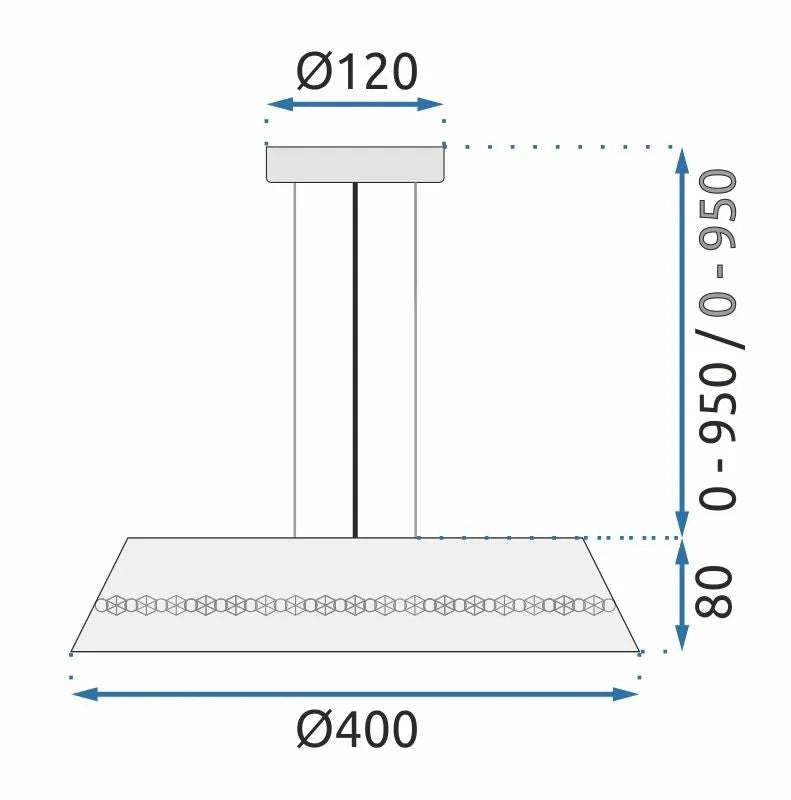 Lampada Cristal App1028-cp