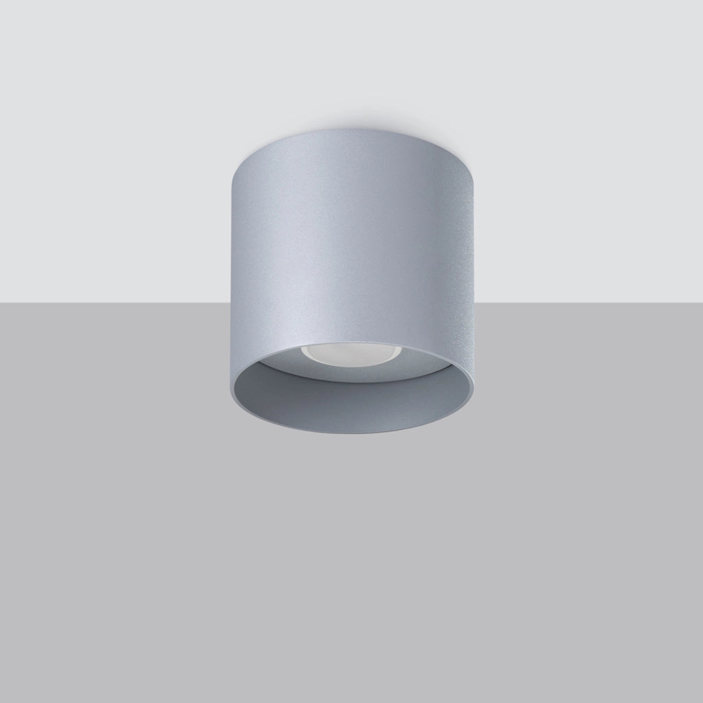 Spot soffitto tondo grigio Ø12cm GU10 10W Kiruna Pure