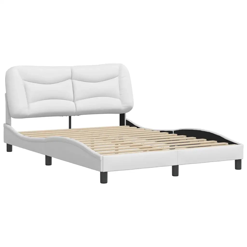 Giroletto senza Materasso Hvar Bianco 140x200 cm in Similpelle 3208003