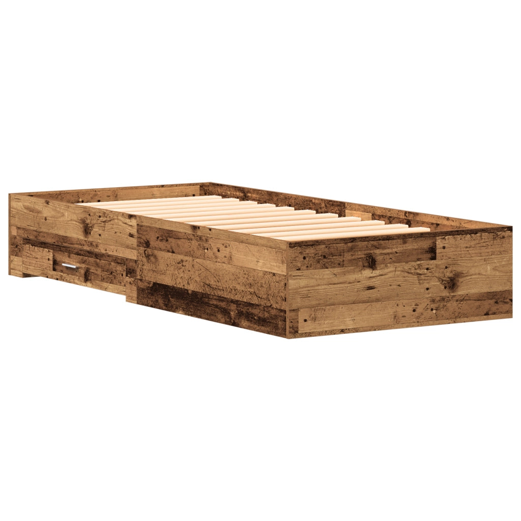 Struttura Letto Legno Vecchio 90x200 cm Legno Ingegnerizzato