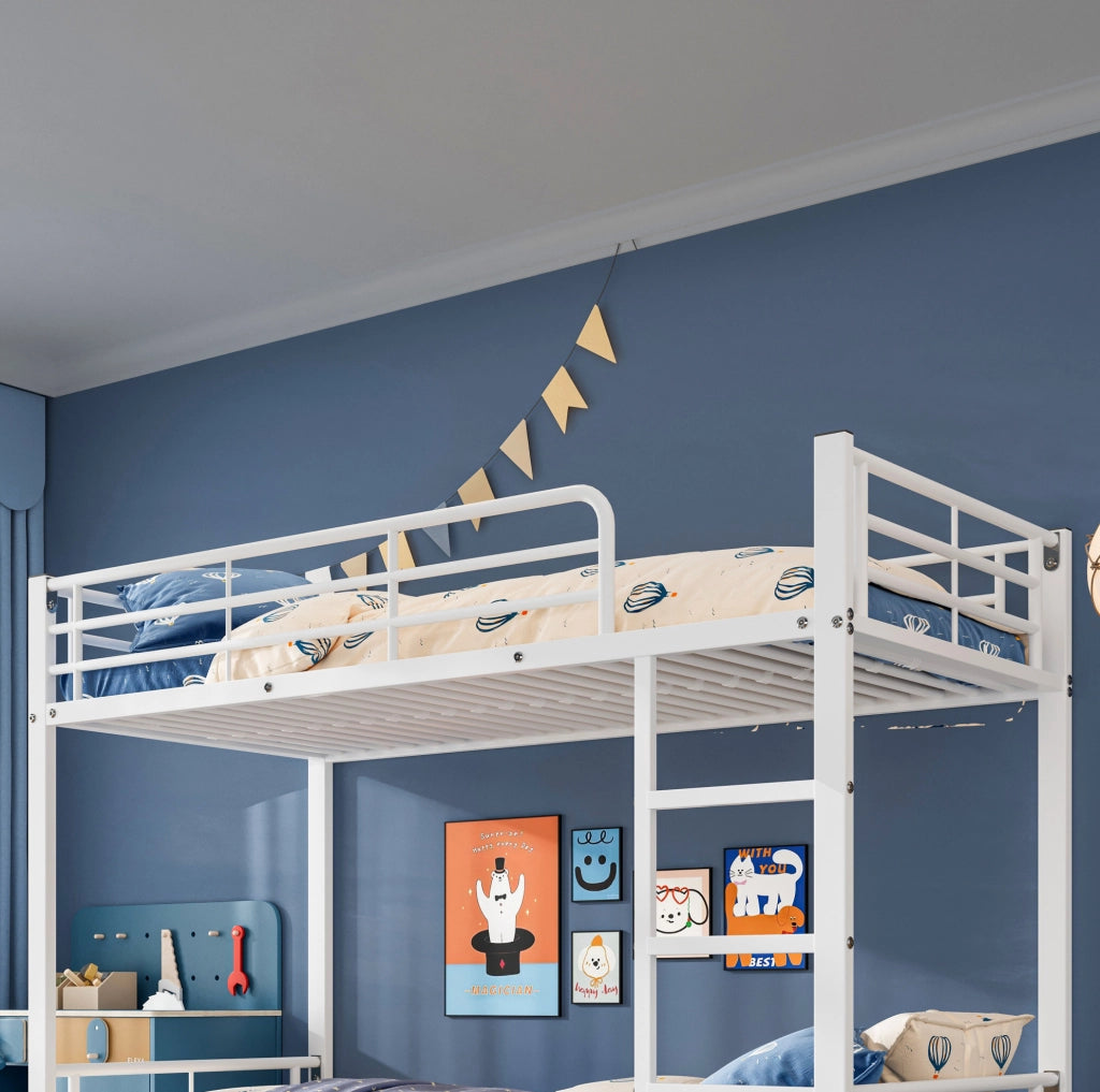 Letto a castello in metallo con letto estraibile, sicurezza e risparmio di spazio