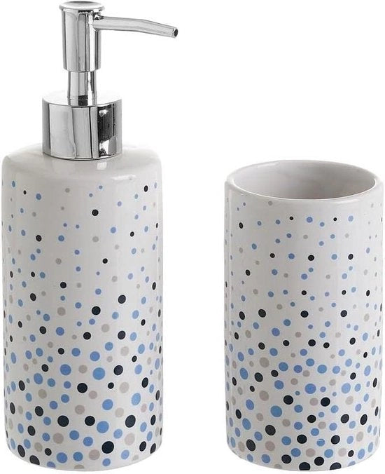 Distributore di sapone - Tappo per spazzola da denti in ceramica bianca - Accessori da bagno