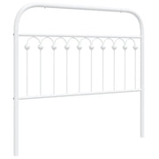 Testiera | Testata di Ricambio in Metallo Bianco 107 cm
